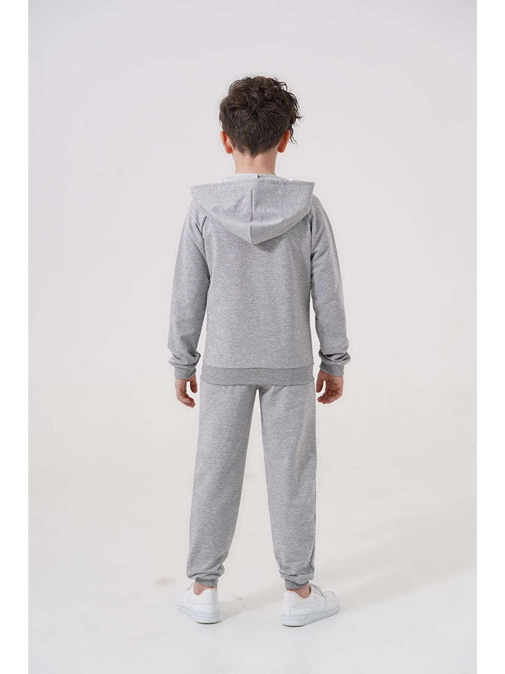 Gri Basic Okul Erkek Çocuk Alt Üst Eşofman Takımı-5