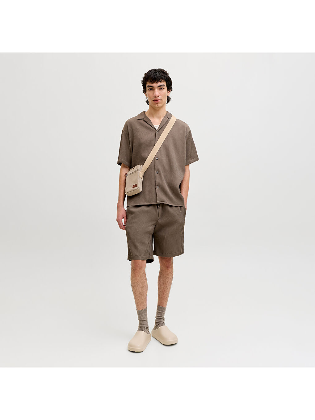 Harrison Resort Erkek Kahverengi Gömlek-1