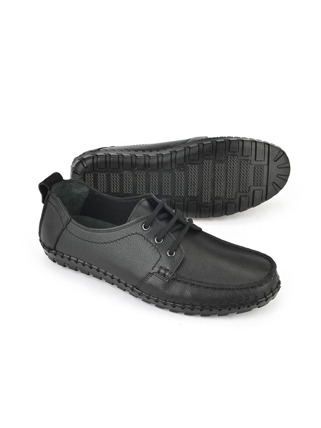 Erkek Hakiki Deri Ayakkabı 1511040ZY18232 Siyah-3