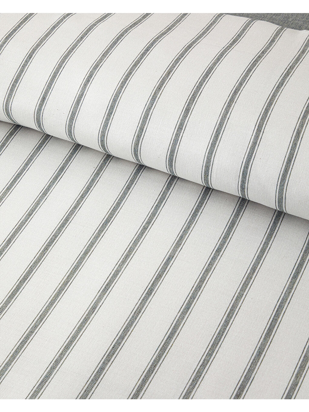 Pure Stripe İpliği Boyalı Tek Kişilik Nevresim Takımı 160x220 cm Yeşil-2