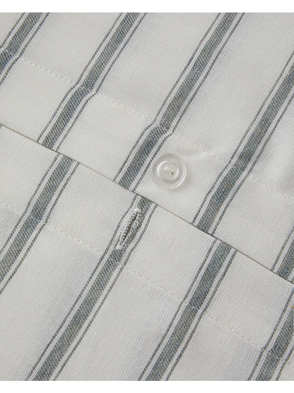 Pure Stripe İpliği Boyalı Tek Kişilik Nevresim Takımı 160x220 cm Yeşil-4