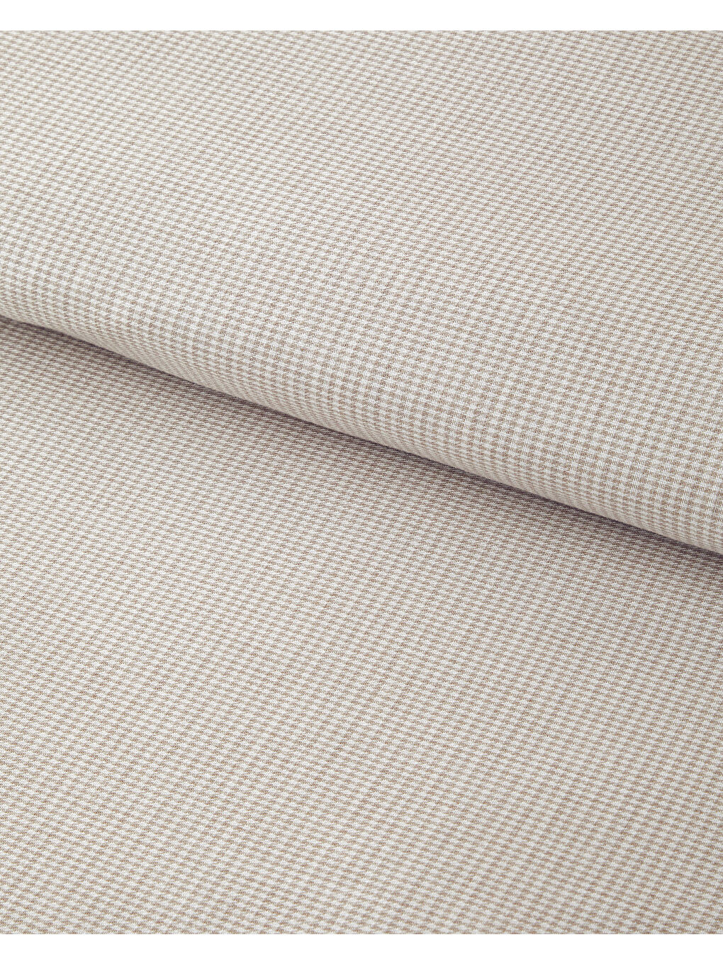 Pied de poule İpliği Boyalı King Size Nevresim Takımı 240x220 cm Bej-3