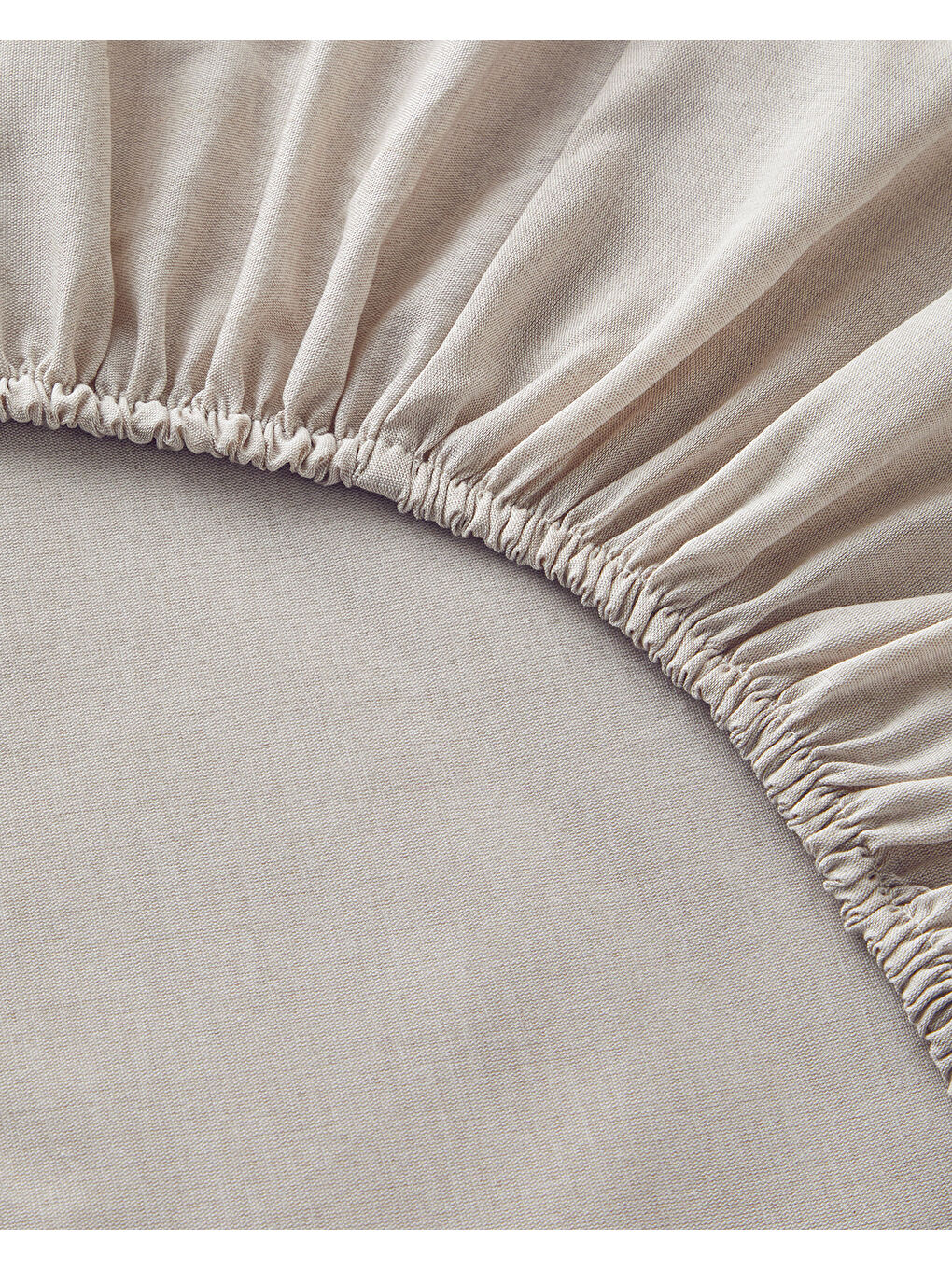 Pied de poule İpliği Boyalı King Size Nevresim Takımı 240x220 cm Bej-6