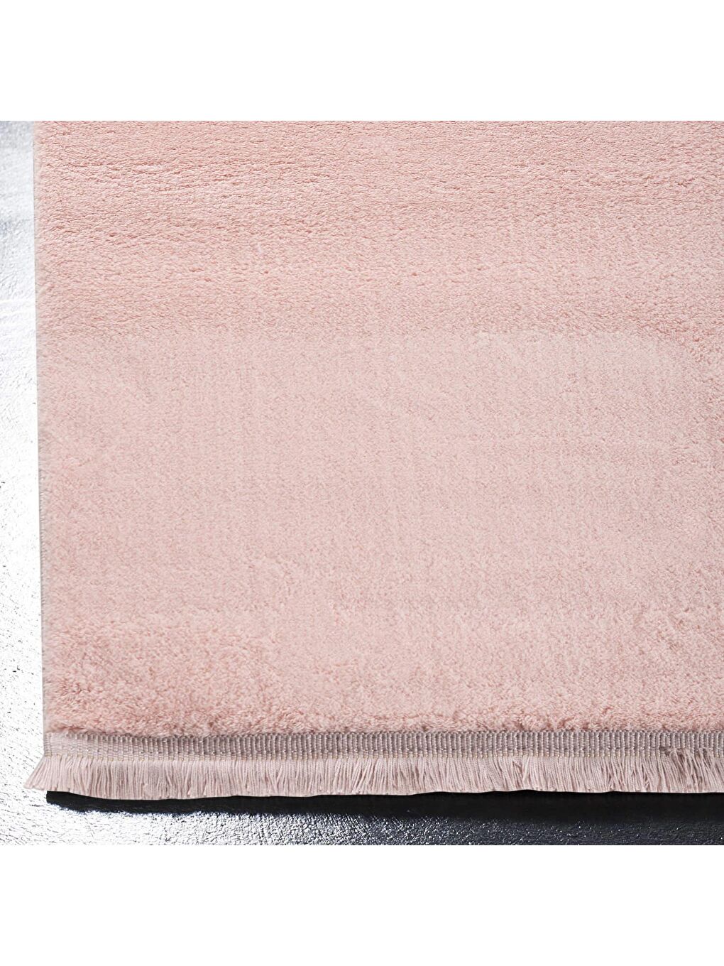 Pembe Royal Püsküllü Halı 160x220 Pudra-1
