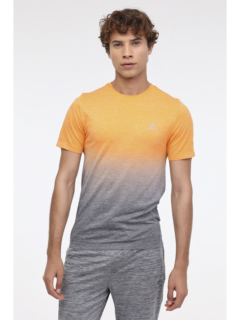 ML QUANE 11C-PRF2005 4FX Turuncu Erkek Kısa Kol T-Shirt