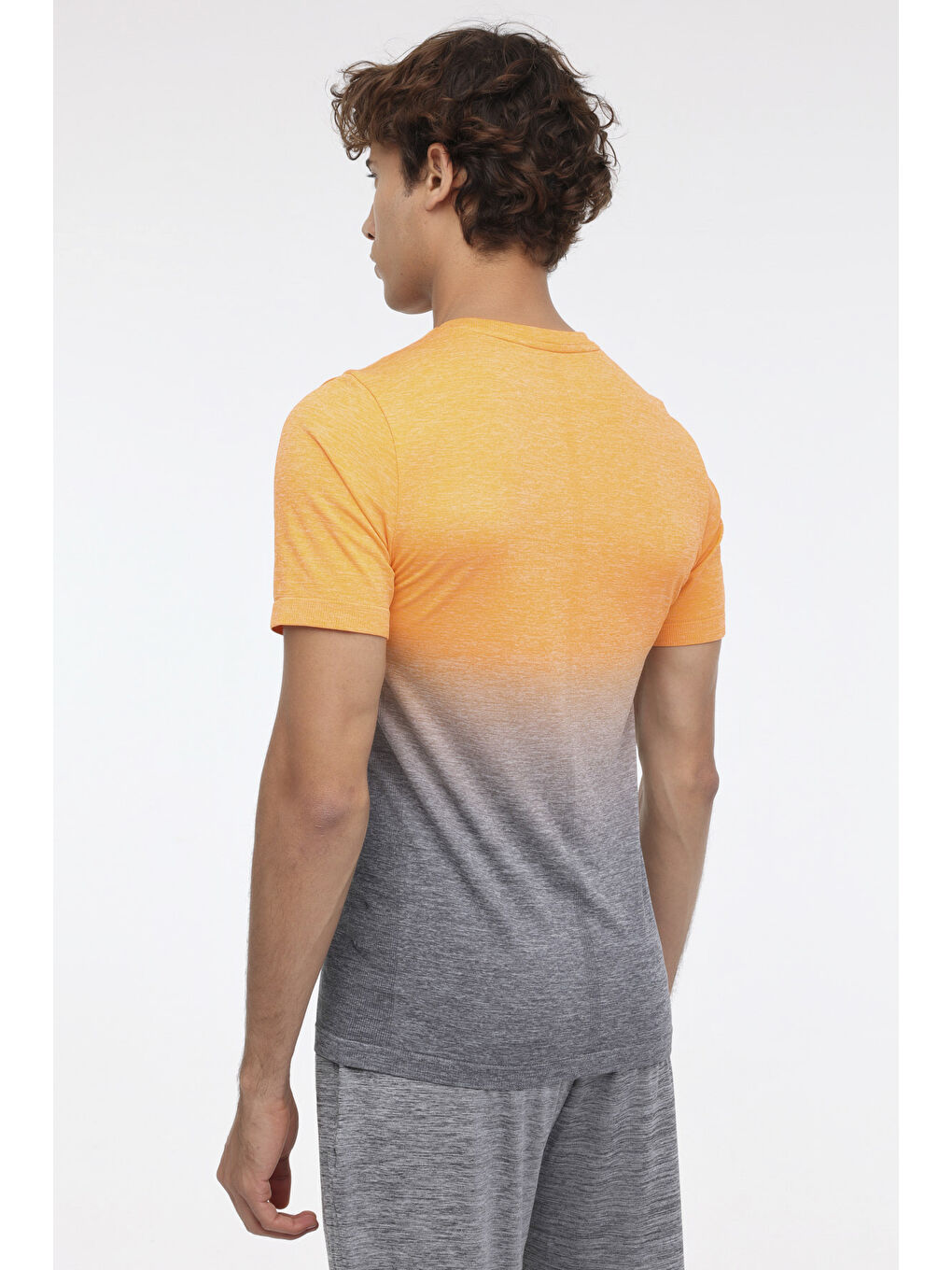 ML QUANE 11C-PRF2005 4FX Turuncu Erkek Kısa Kol T-Shirt-1