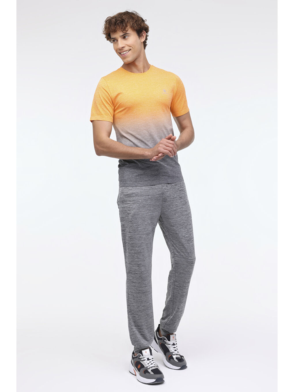 ML QUANE 11C-PRF2005 4FX Turuncu Erkek Kısa Kol T-Shirt-2