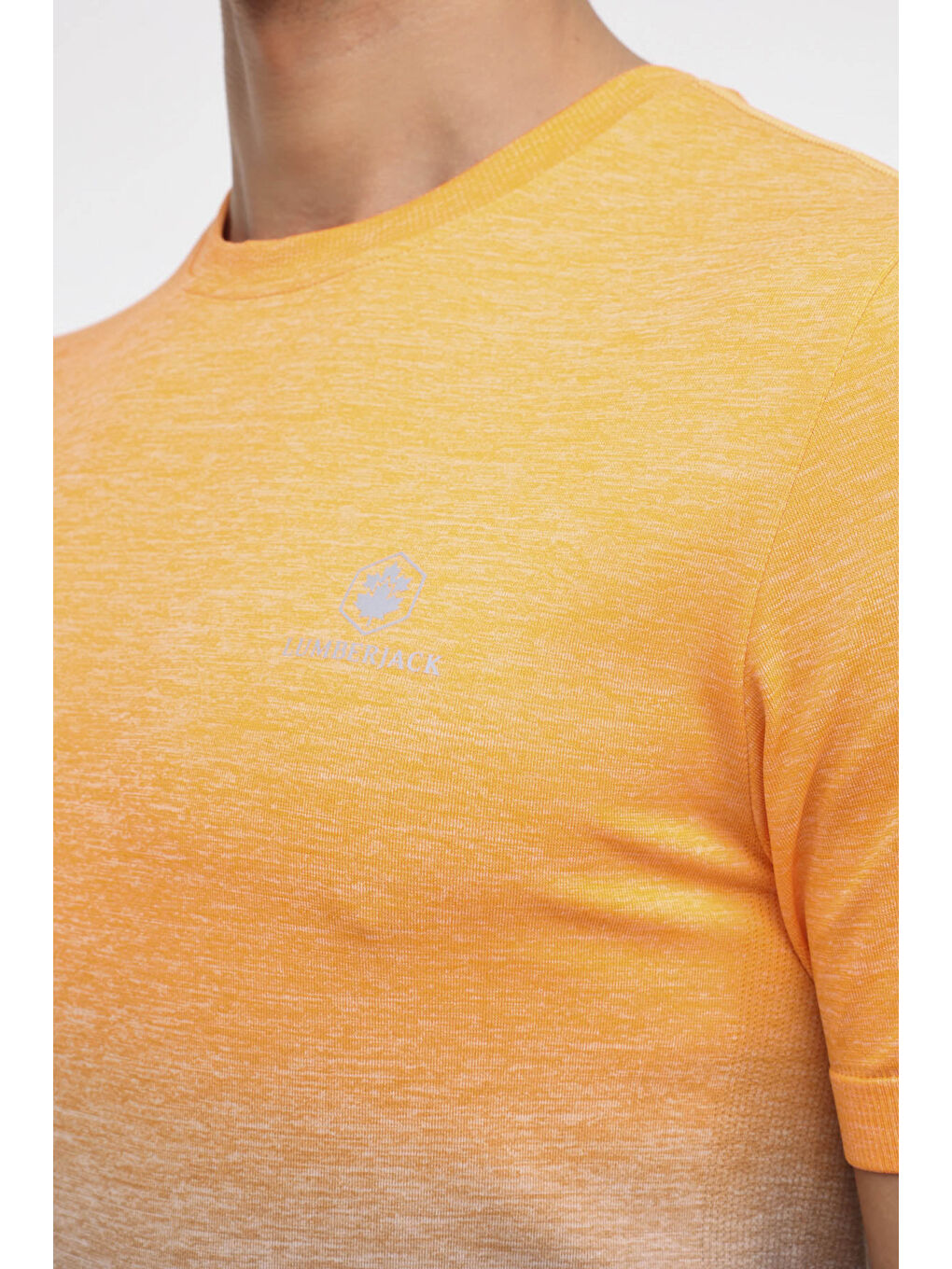 ML QUANE 11C-PRF2005 4FX Turuncu Erkek Kısa Kol T-Shirt-3