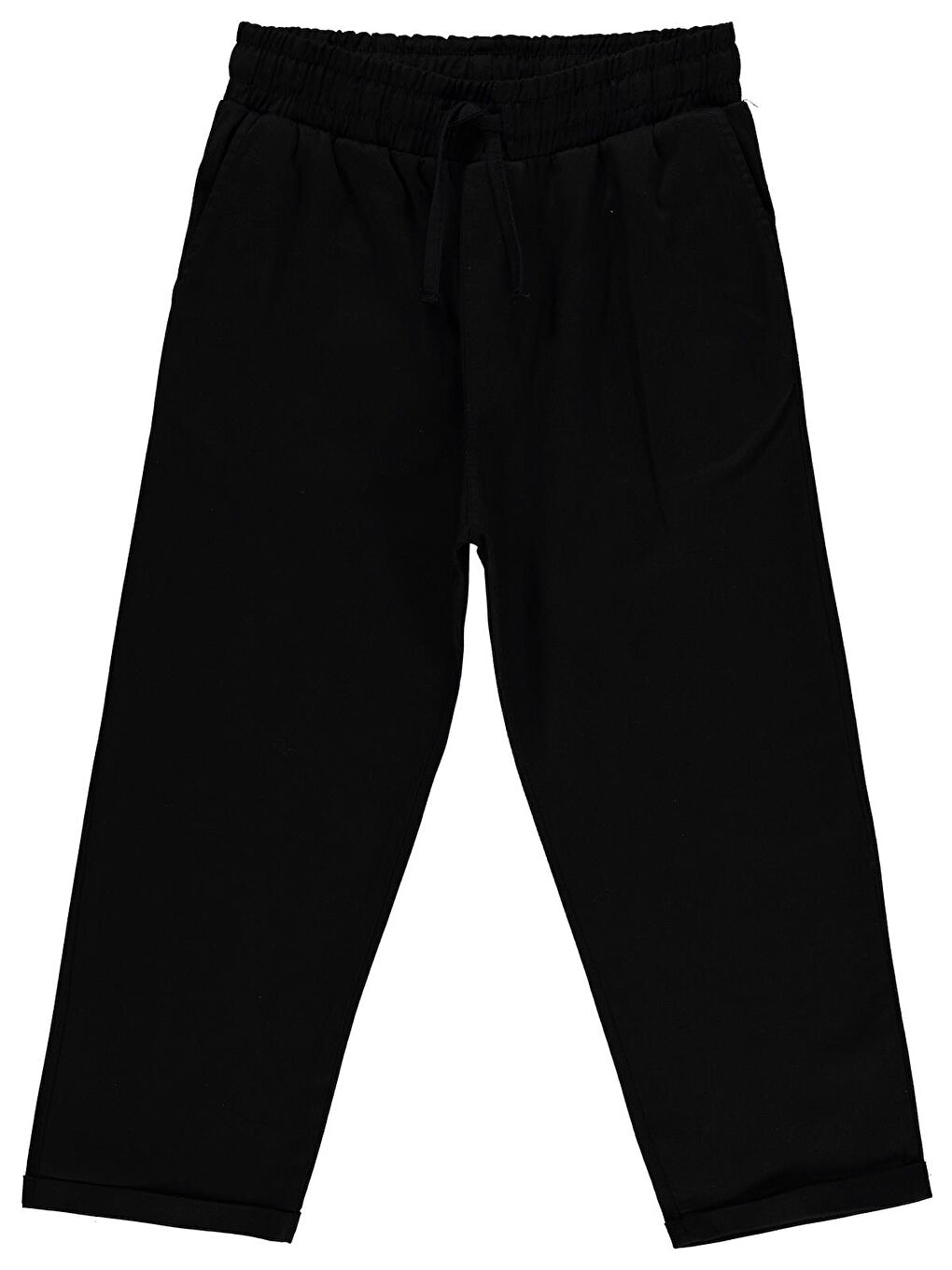 Boys Çift Cepli 6-9 Yaş Pantolon - Siyah 8-9 Yaş