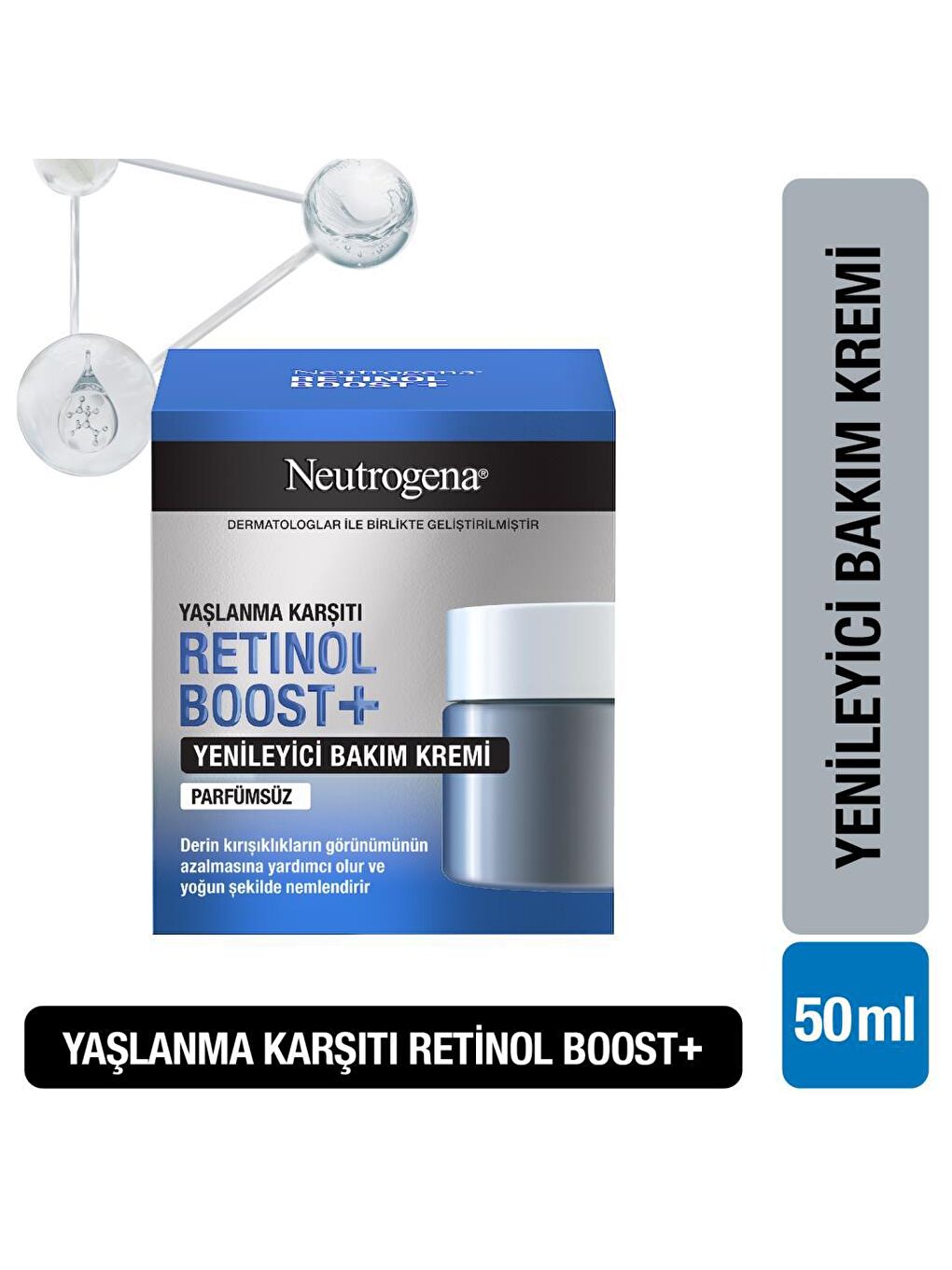 Neutrogena Renksiz Retinol Boost+ Yenileyici Bakım Kremi