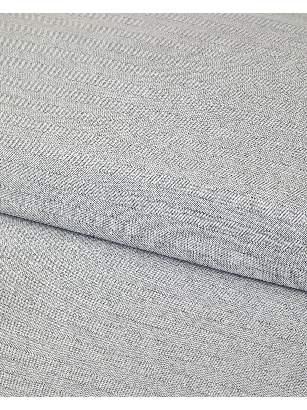 Gri Elegant İpliği Boyalı King Size Nevresim Takımı Gümüş-2