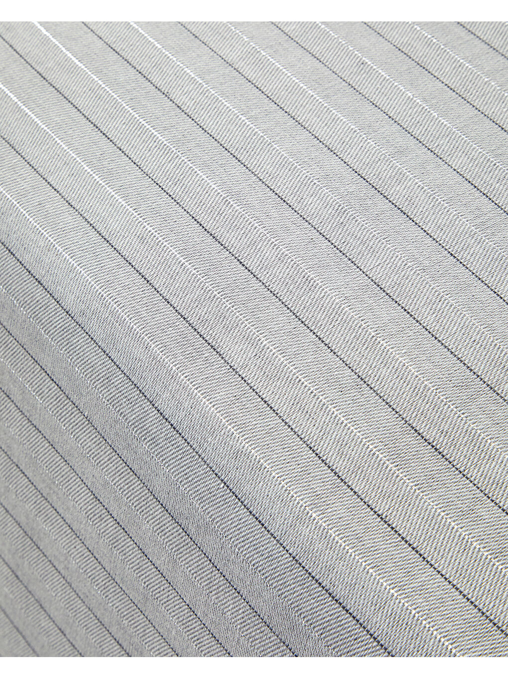 Gri Elegant İpliği Boyalı King Size Nevresim Takımı Gümüş-3