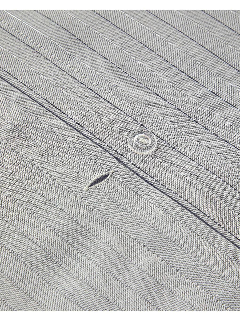 Gri Elegant İpliği Boyalı King Size Nevresim Takımı Gümüş-5