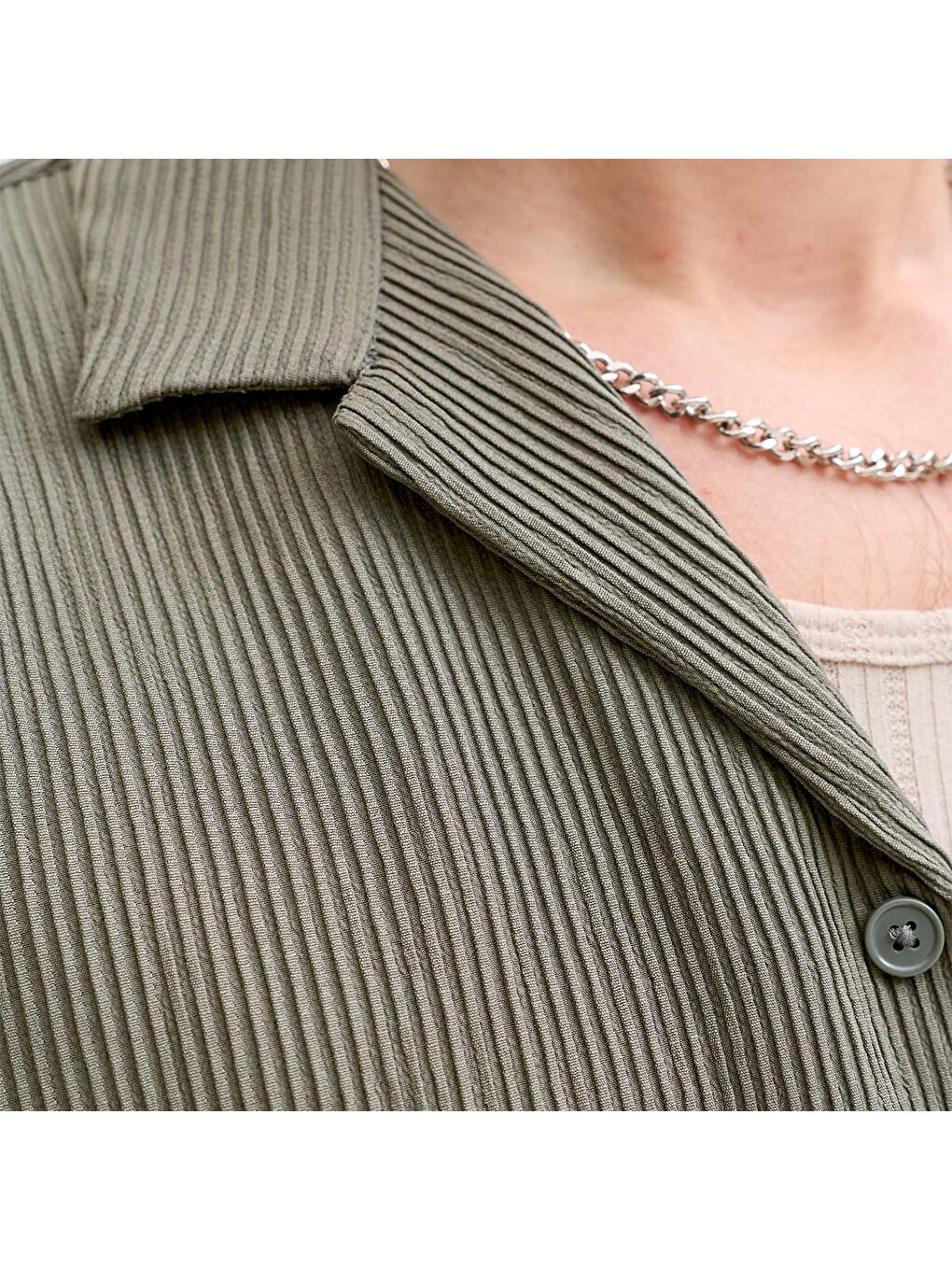 Harrison Resort Erkek Haki Gömlek-4