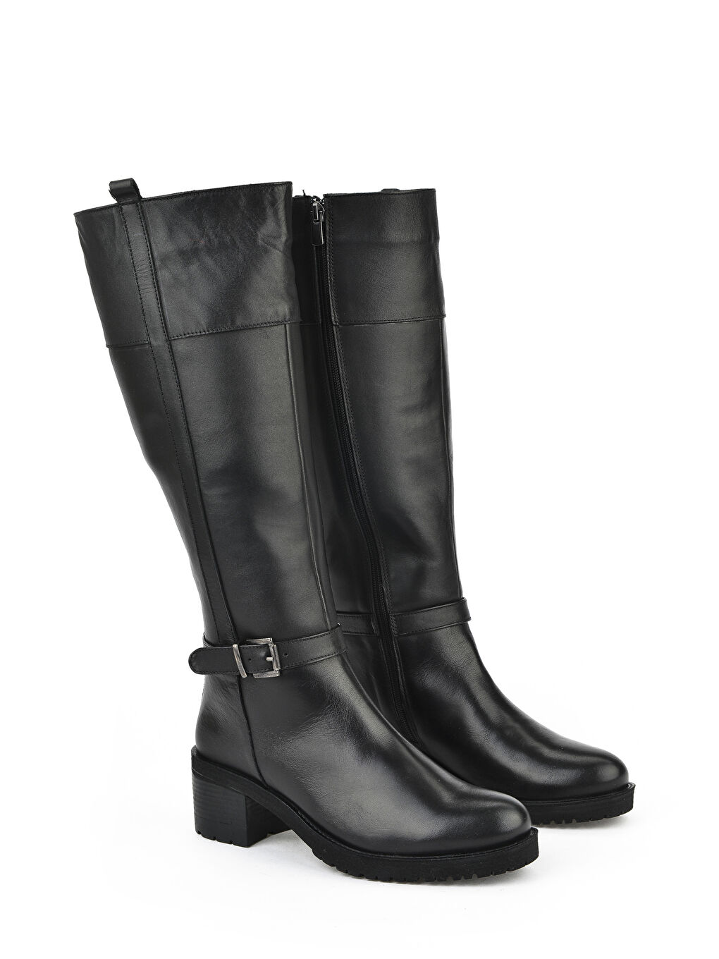 Kadın Hakiki Deri Çizme 15319Z8006 Siyah-1