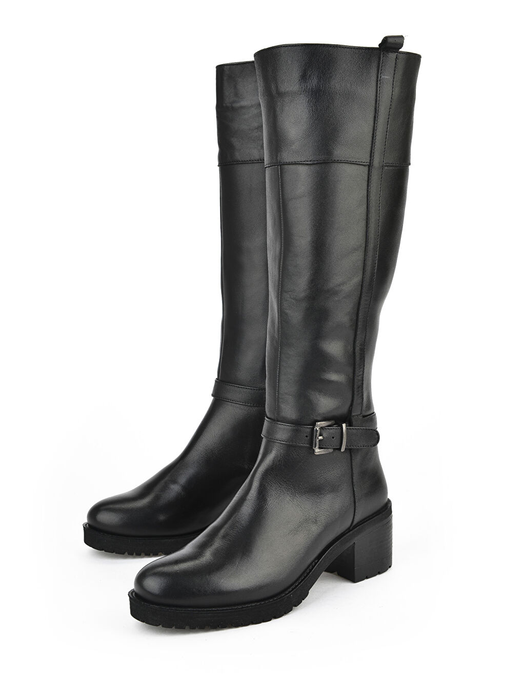 Kadın Hakiki Deri Çizme 15319Z8006 Siyah-4