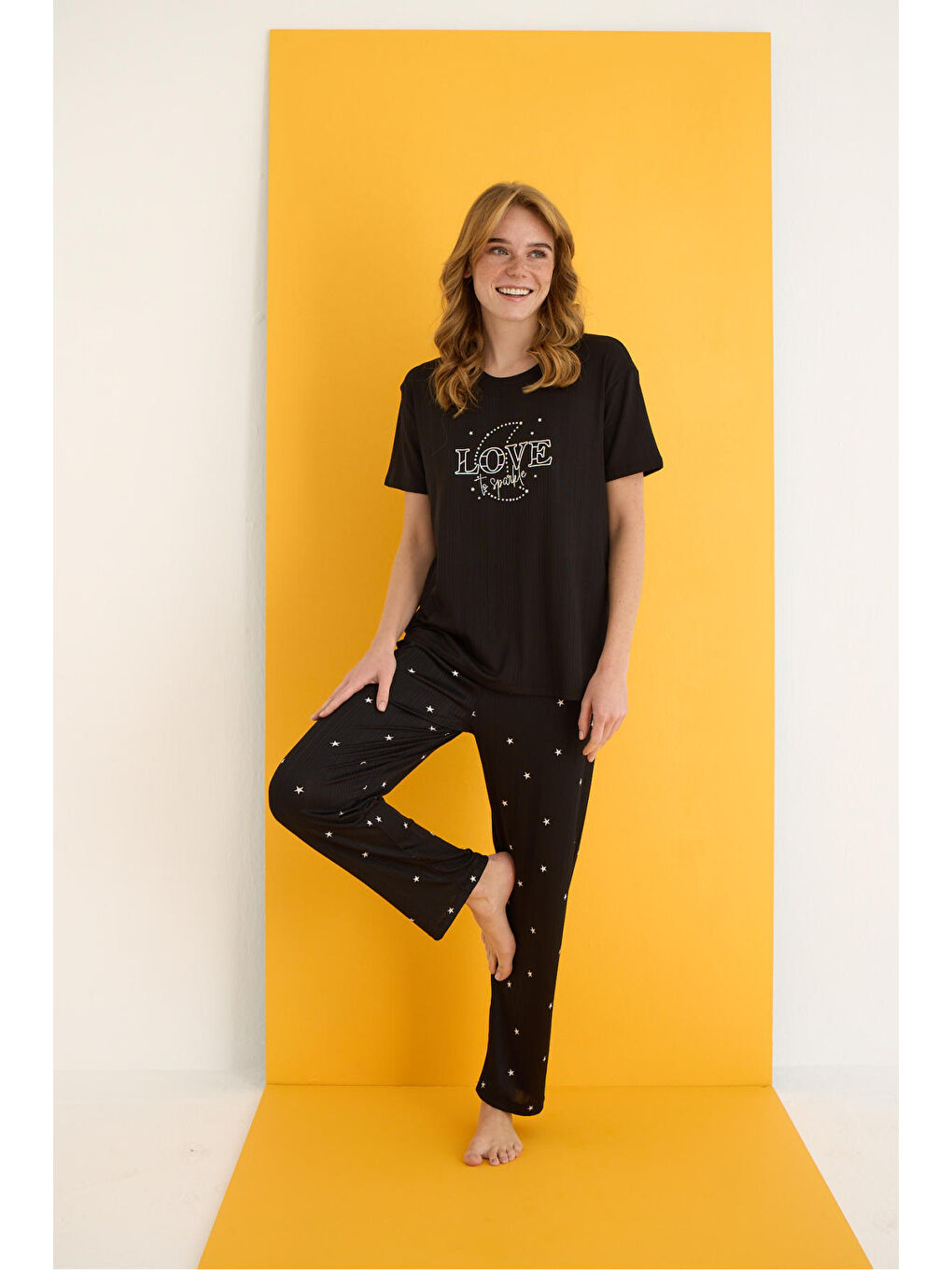 Siyah Pegasus Pijama Takımı 7011-3-1