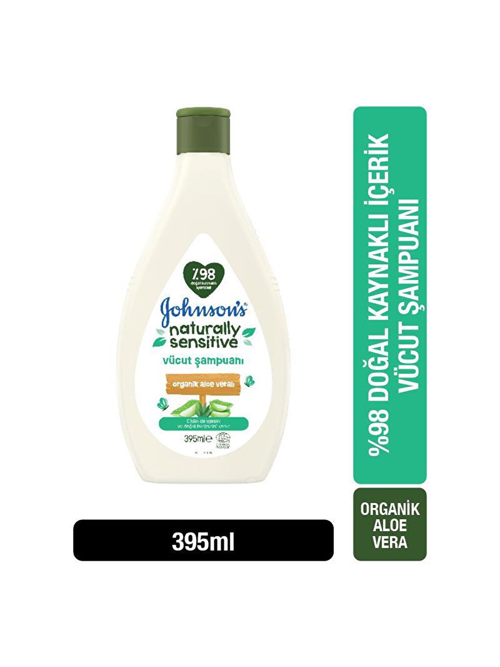 JOHNSON'S Renksiz Naturally Sensitive Vücut Şampuanı 395ml