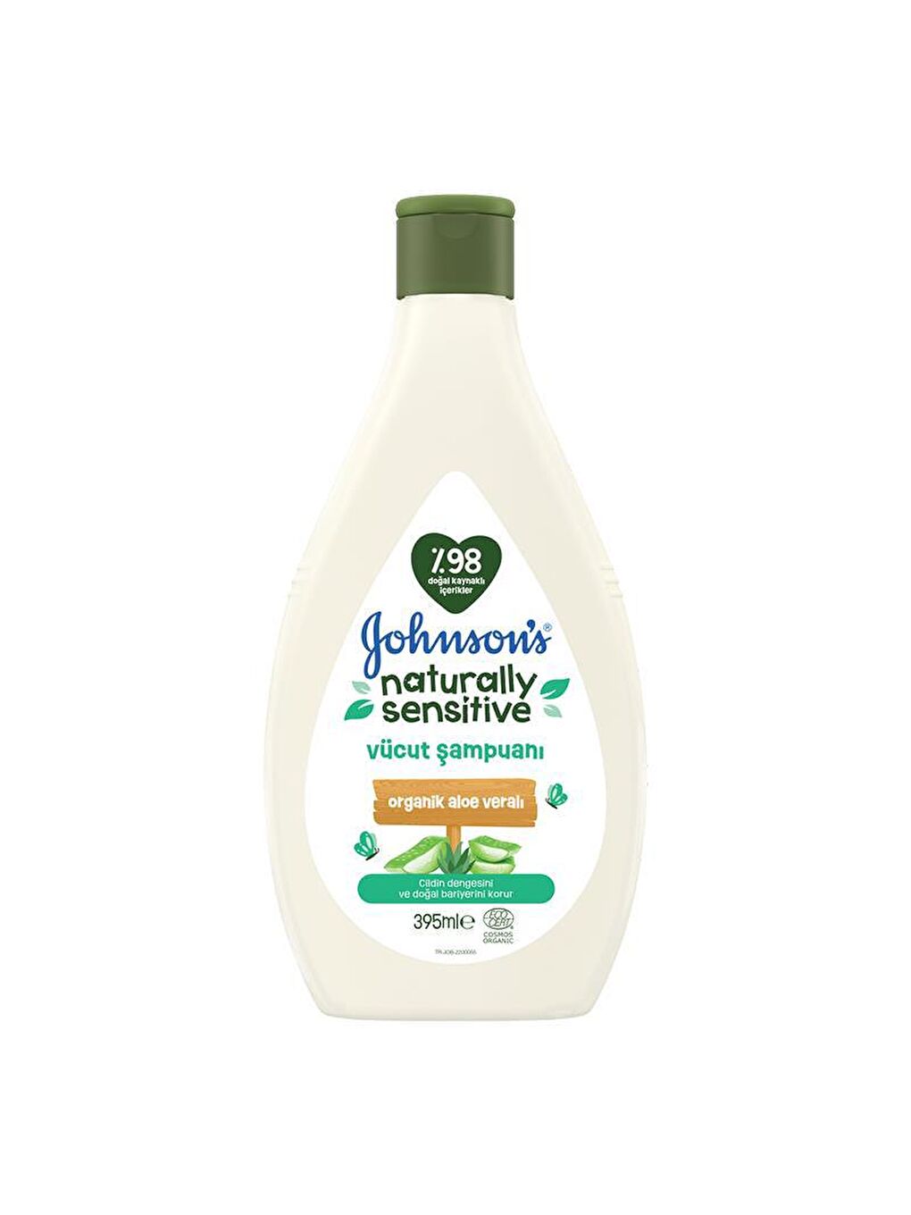 JOHNSON'S Renksiz Naturally Sensitive Vücut Şampuanı 395ml - 1