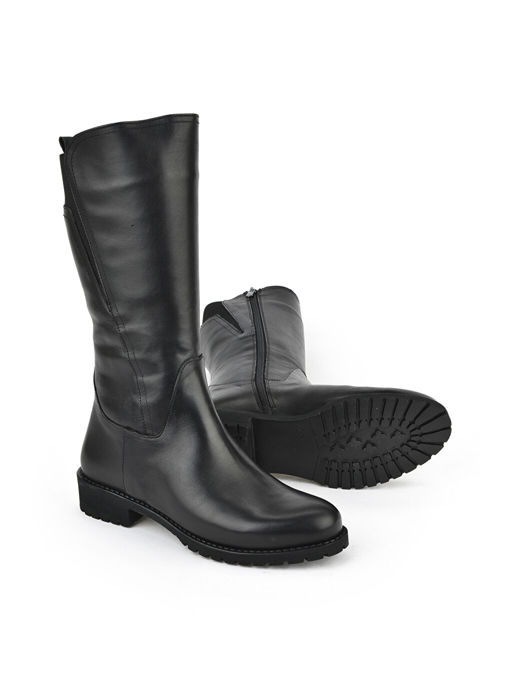 Kadın Hakiki Deri Çizme 15319Z88042 Siyah-3