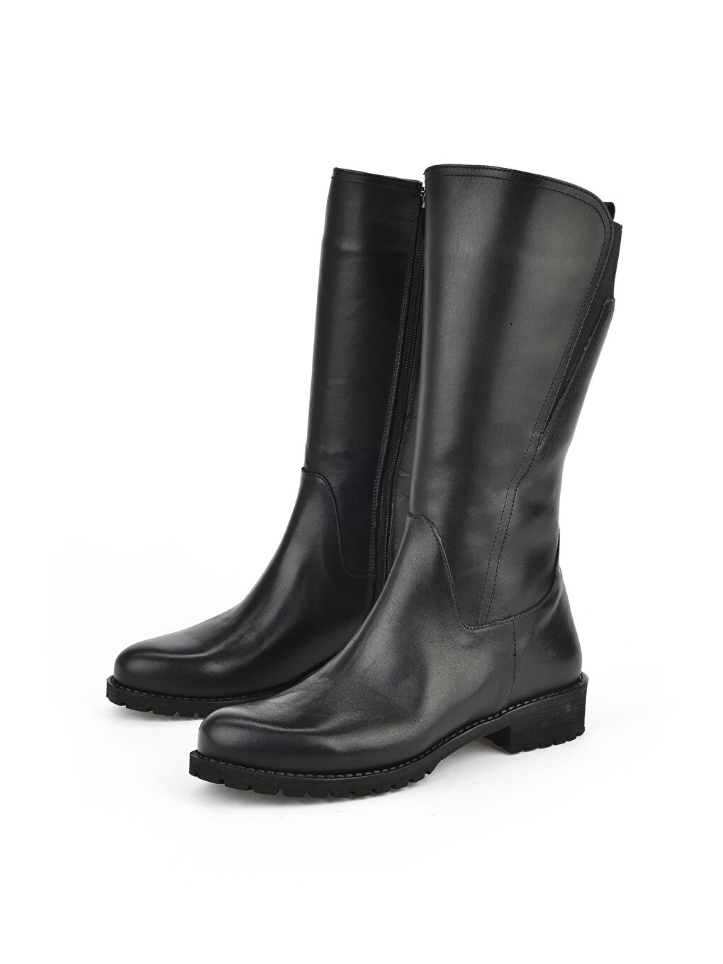 Kadın Hakiki Deri Çizme 15319Z88042 Siyah-4