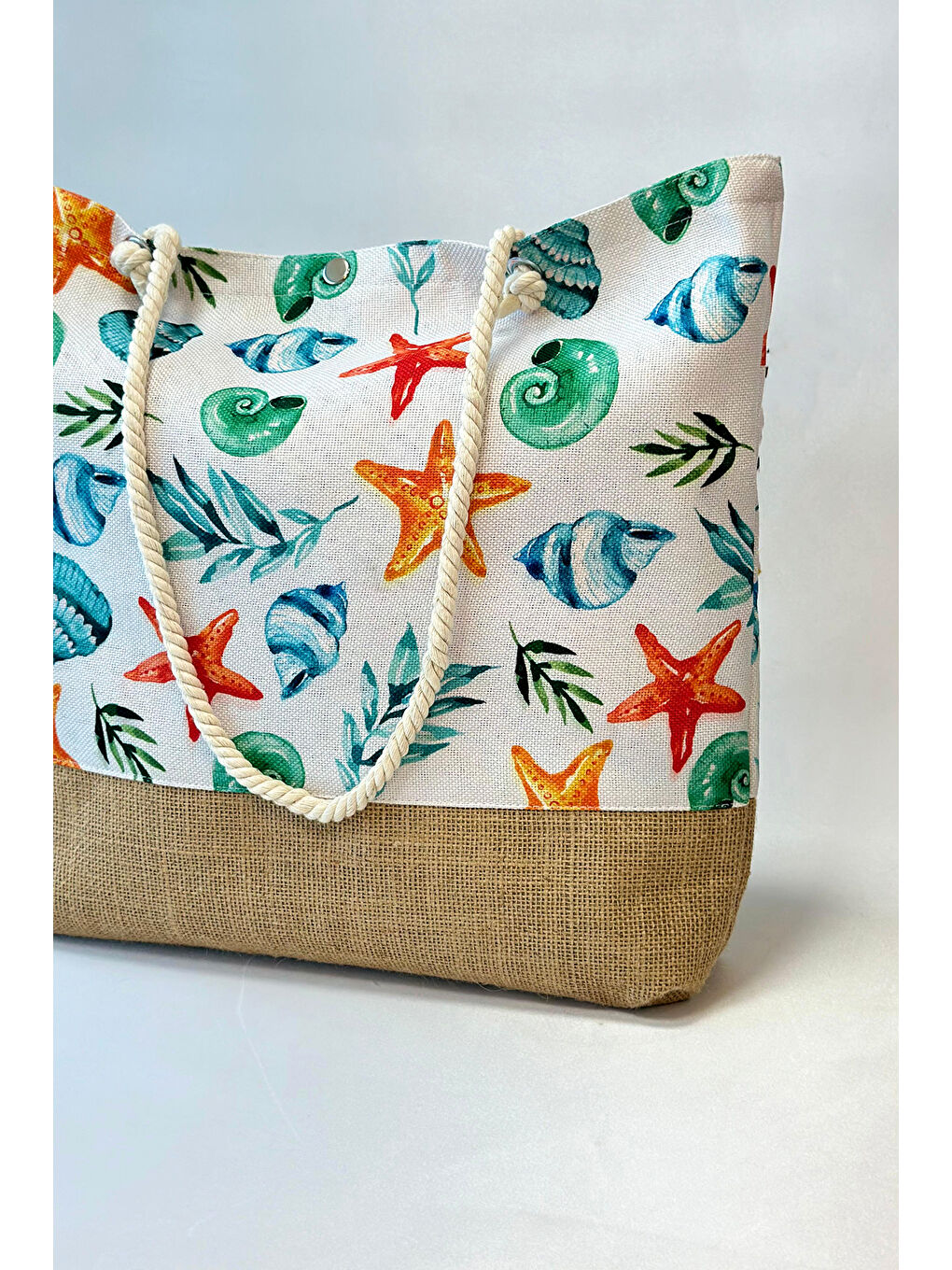 Turuncu Desenli Plaj Çantası RÇ-P-01 Yıldız-2