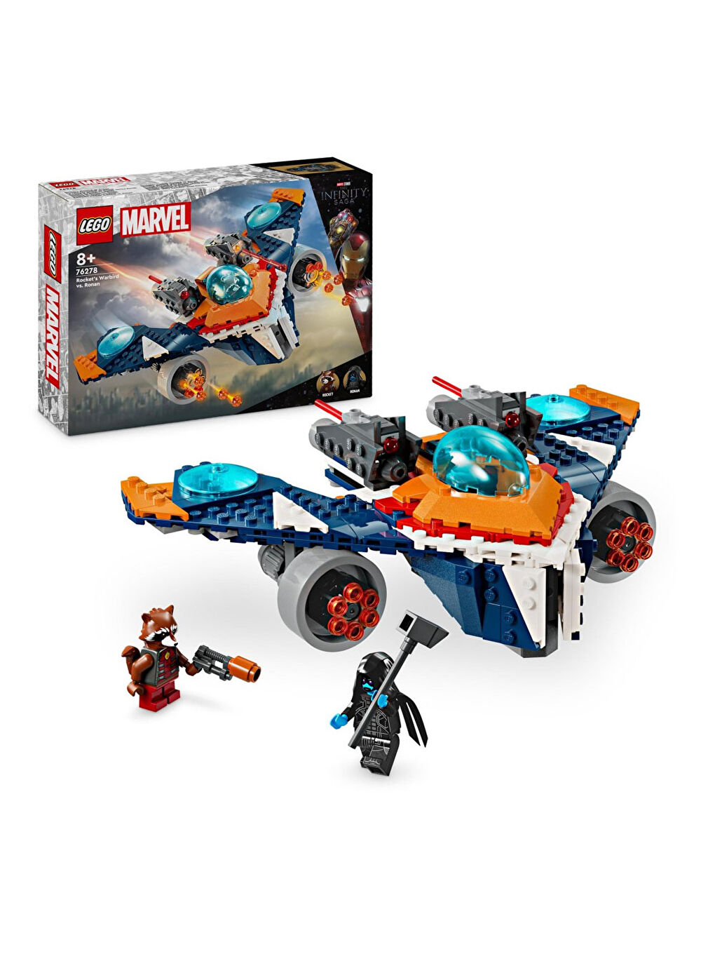 Lego Renksiz Super Heroes Marvel Rocket'İn Warbird Aracı Ronan’A Karşı 76278