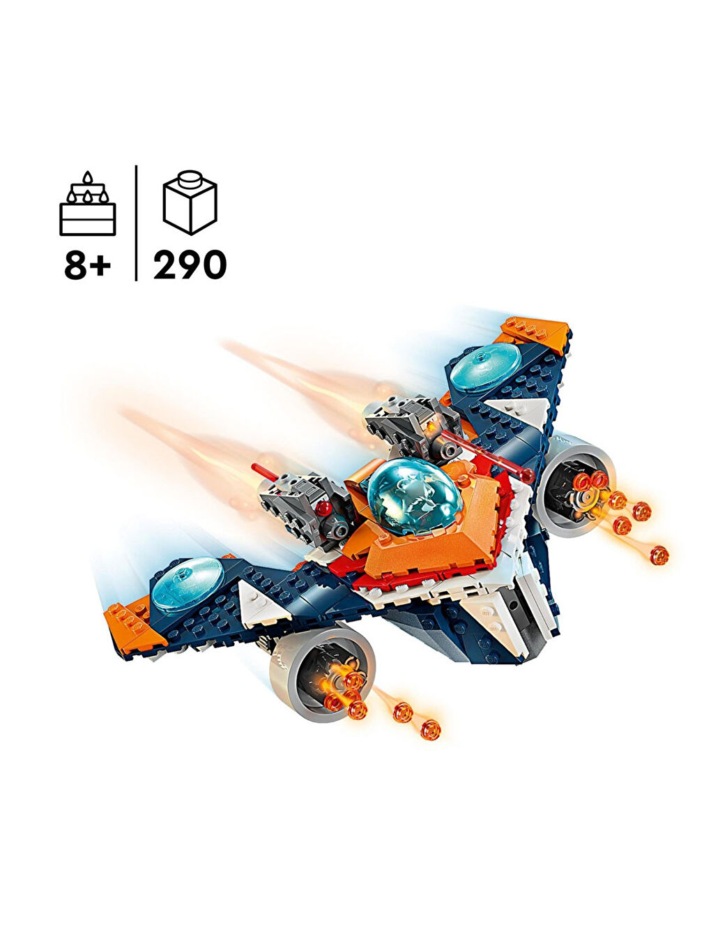 Lego Renksiz Super Heroes Marvel Rocket'İn Warbird Aracı Ronan’A Karşı 76278 - 1