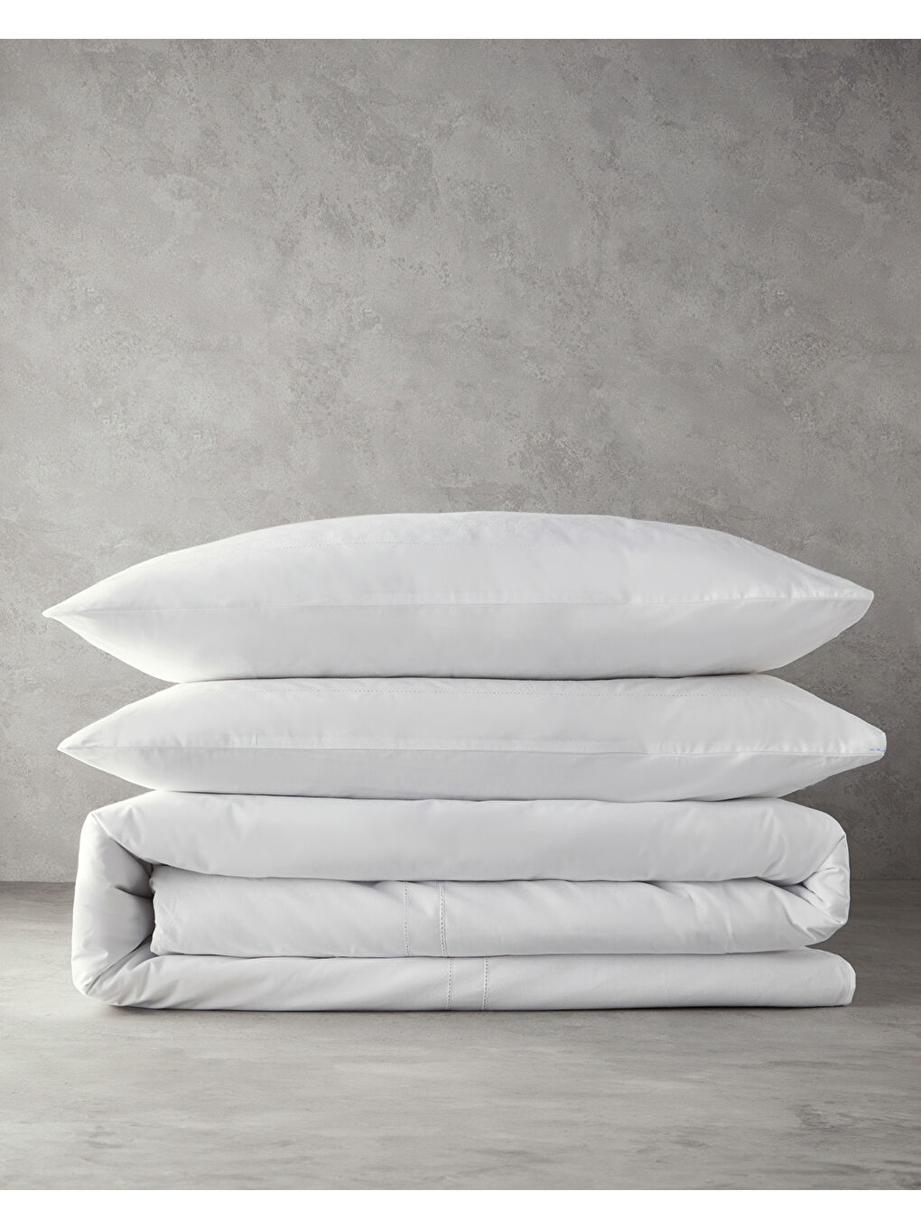 Grandiose Ajurlu Perkal Çift Kişilik Nevresim Takımı Beyaz-6