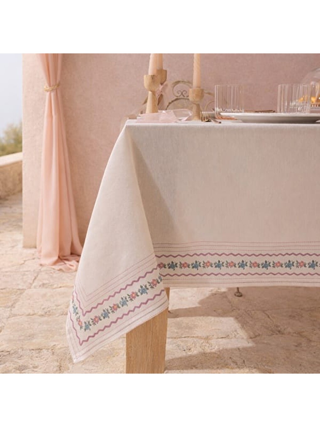 Soft Pane Masa Örtüsü - Ekru - 150x200 Cm-2