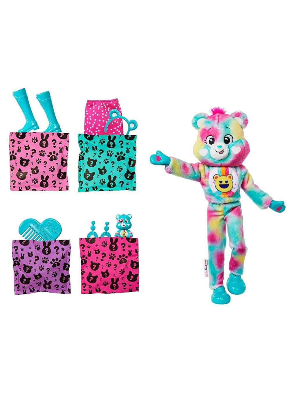 Barbie Cutie Reveal Care Bear Serisi Bebek 2 Seri JFV59-JFV62-4