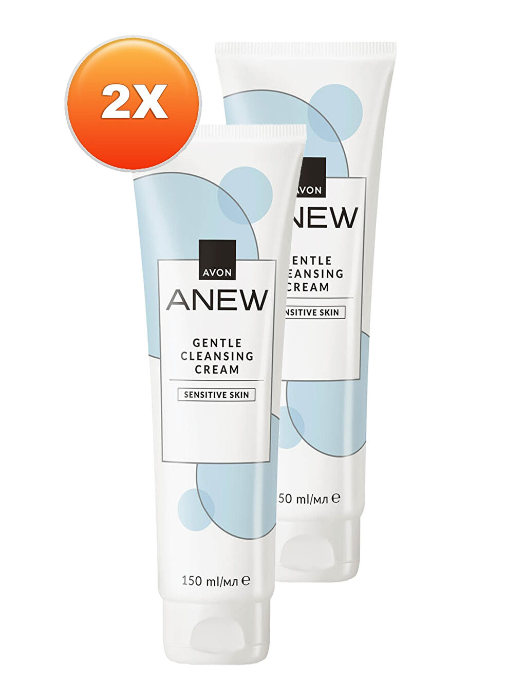 AVON Anew Gentle Cleansing Cream Kokusuz Cilt Temizleyici Krem 150 Ml. İkili Set - 1