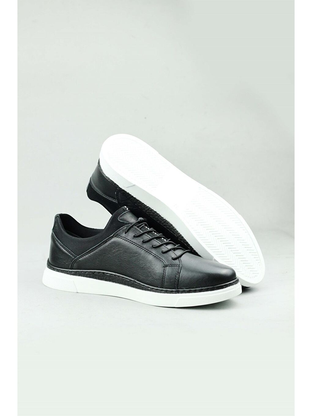 Punto Siyah-Beyaz 346523 Sneaker Erkek - 5