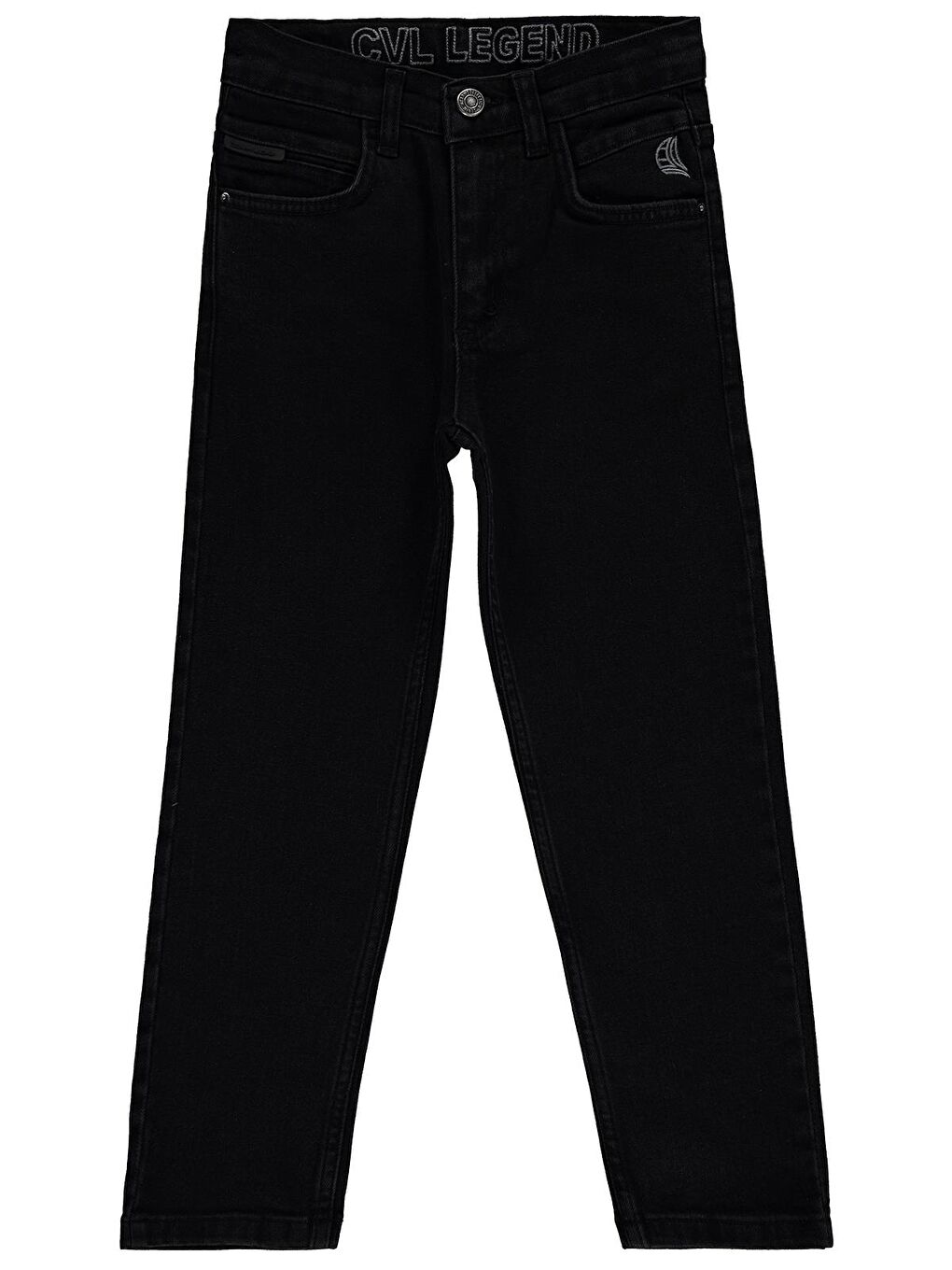 Boys Basic 6-9 Yaş Pantolon Jean - Siyah 9-10 Yaş-1