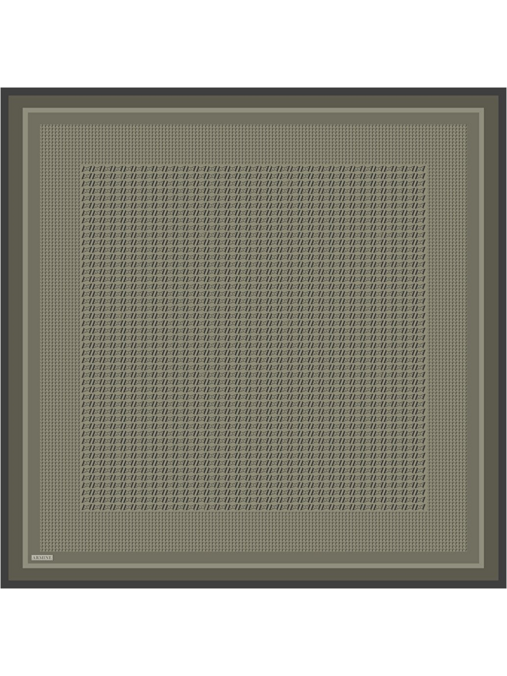 Haki Saf İpek Sura Eşarp 9502D 55-4