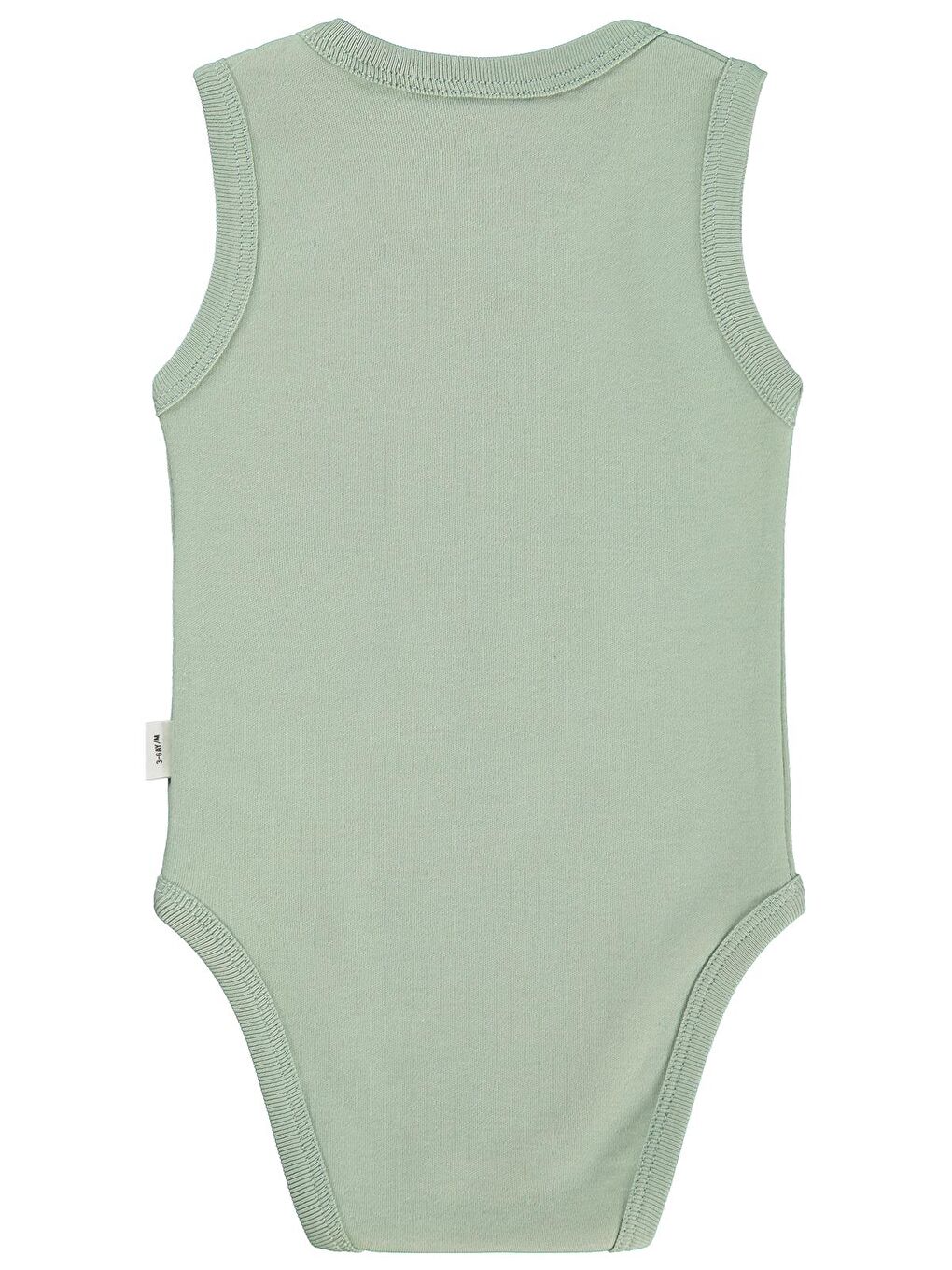 Baby Tiranozor Baskılı 3-36 Ay Çıtçıtlı Badi - Haki-1