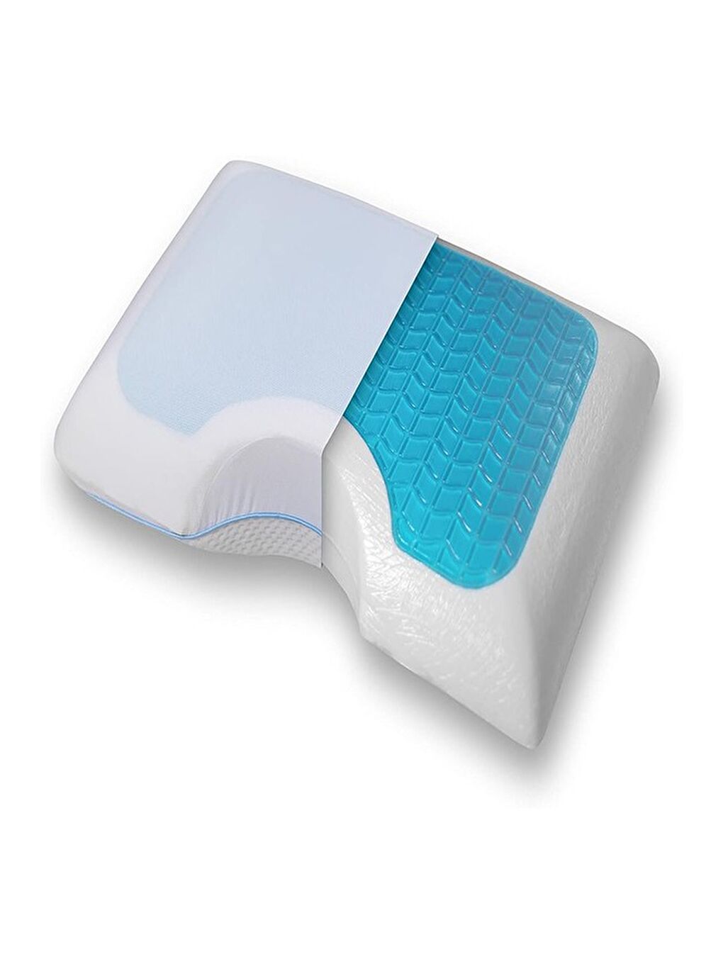 Beyaz Breathable Cool Jel Deluxe Hafızalı Yastık 60x40x13 Cm-2
