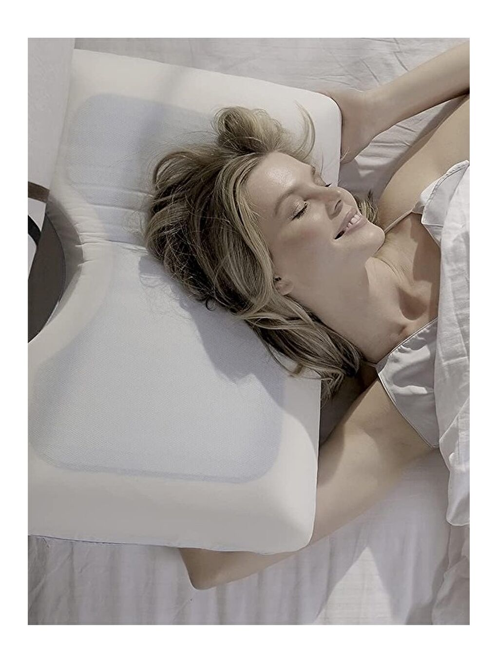 Beyaz Breathable Cool Jel Deluxe Hafızalı Yastık 60x40x13 Cm-3