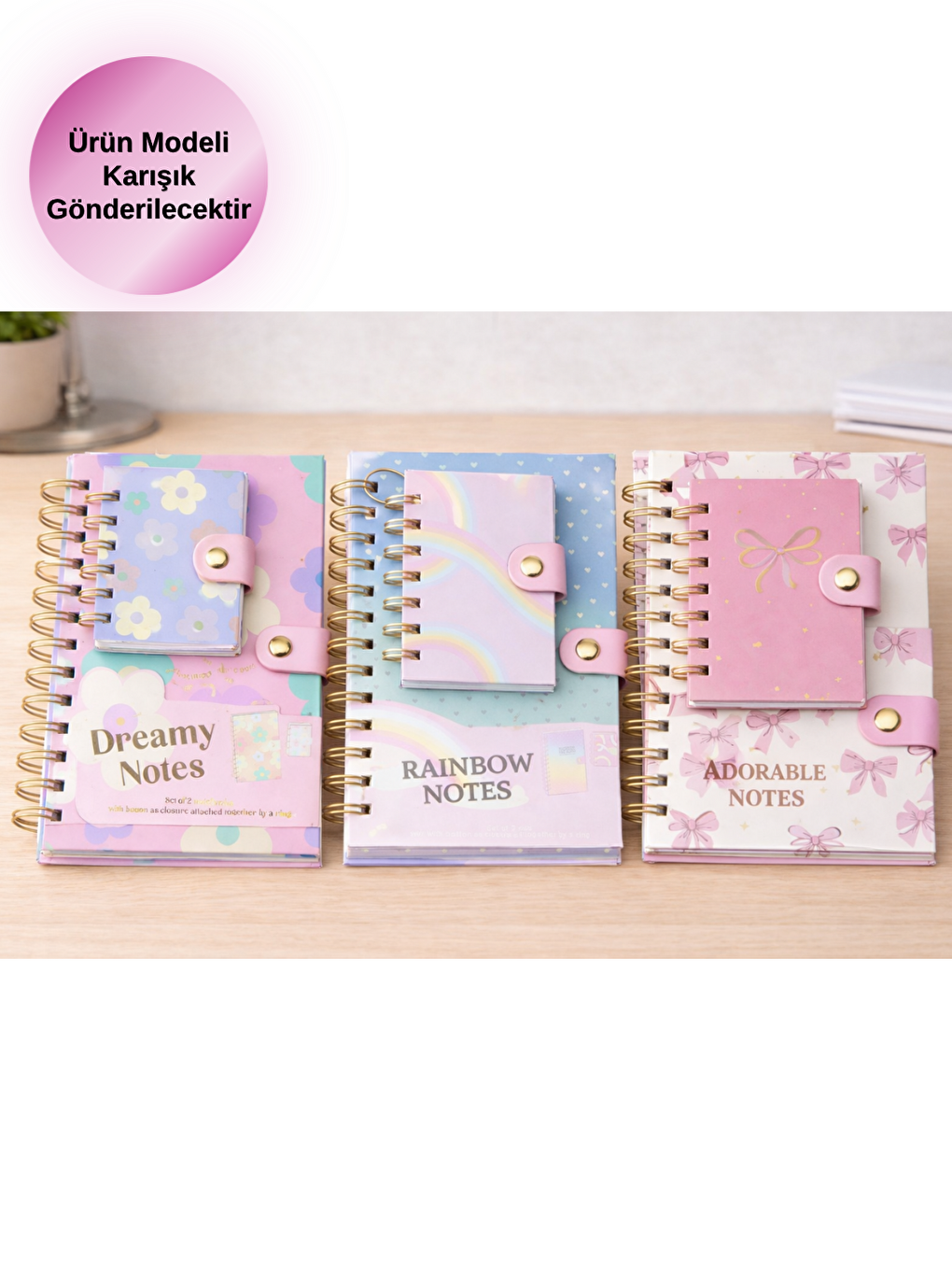 BAM 2323 A5 ÇİZGİLİ DEFTER A7 DEFTER SETİ