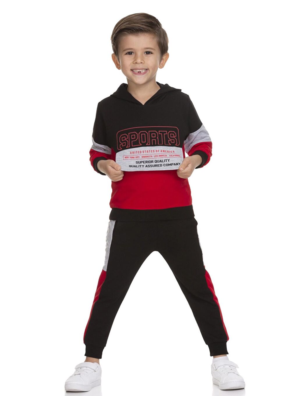 Kırmızı Sports Baskılı Takım 51205-2