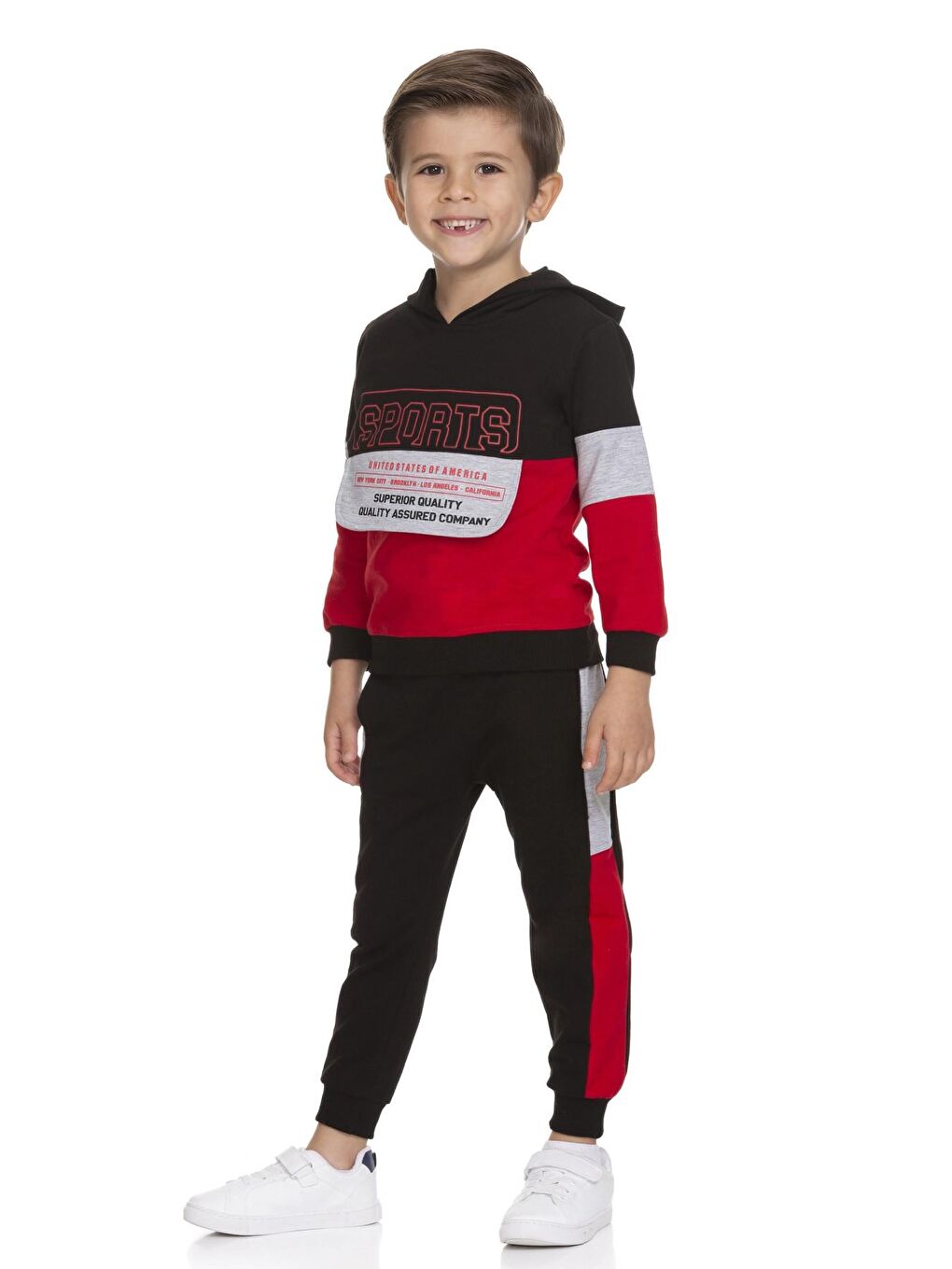 Kırmızı Sports Baskılı Takım 51205-3