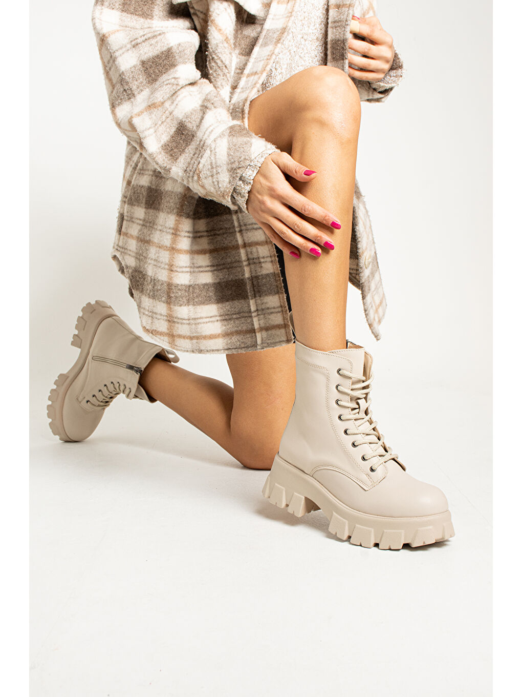 Bej Faylon Hafif Tabanlı Bot&Çizme