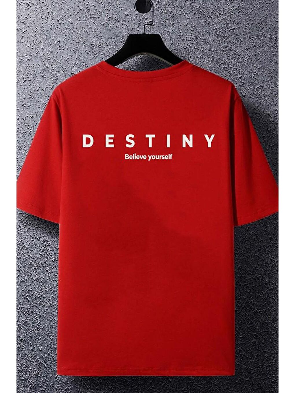 uyguntarz Kırmızı Destiny Baskılı T-shirt - 1