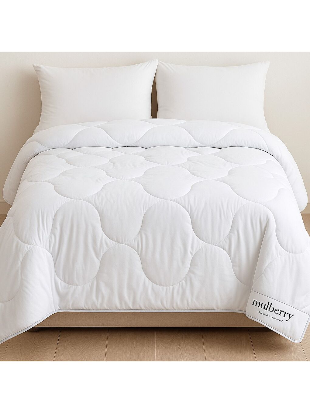 Beyaz Nano Jel Tek Kişilik Yorgan 155x215 cm Yumuşak, Hafif ve Nefes Alabilir | 4 Mevsim Kullanıma Uygun