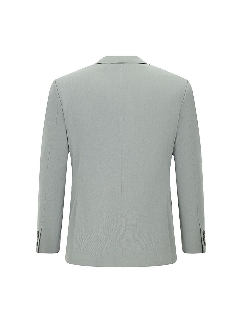 Gri Regular Fit Pamuklu Lyocell Kruvaze Takım Elbise-2