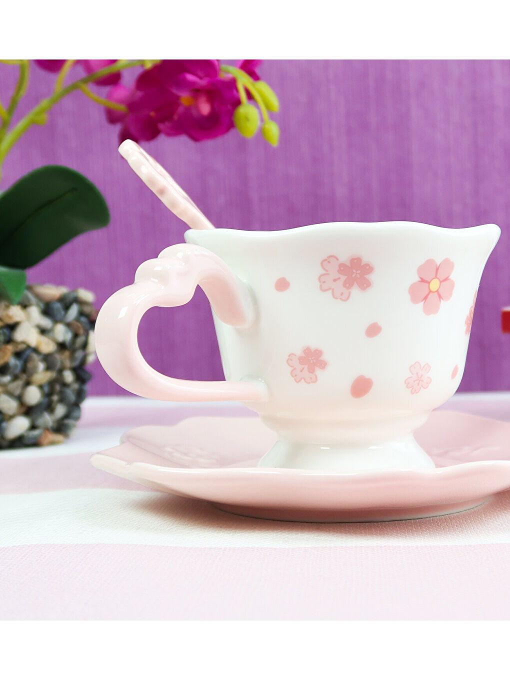 Karışık Dekoratif Renkli Kahve Kupası BM-2328-2