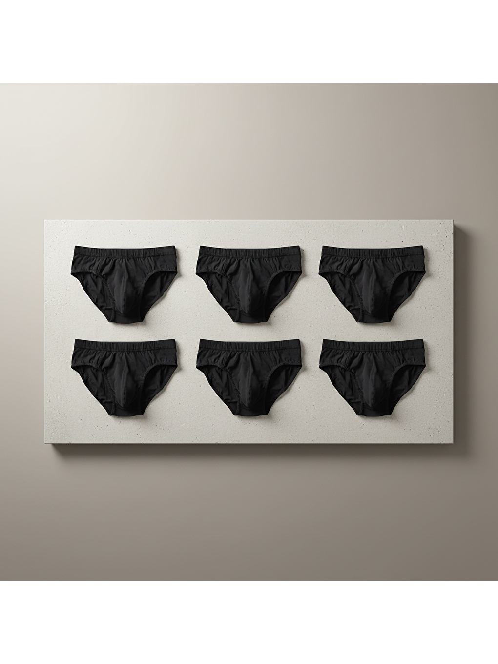 Erkek 6'lı Paket Siyah Renk Slip Bb2783-2