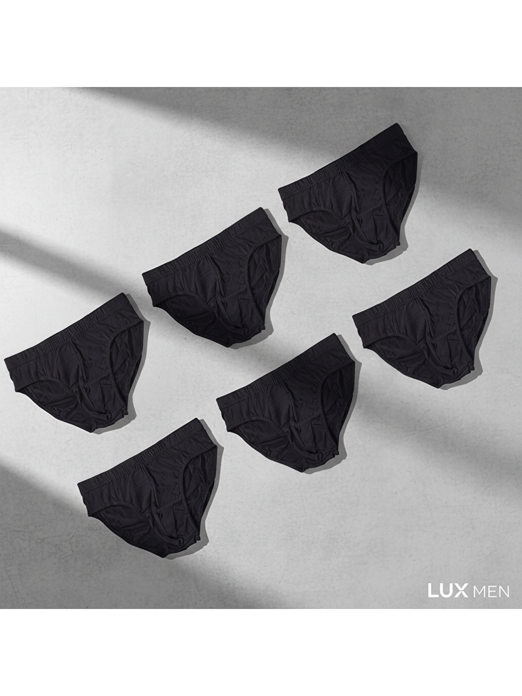 Erkek 6'lı Paket Siyah Renk Slip Bb2783-3