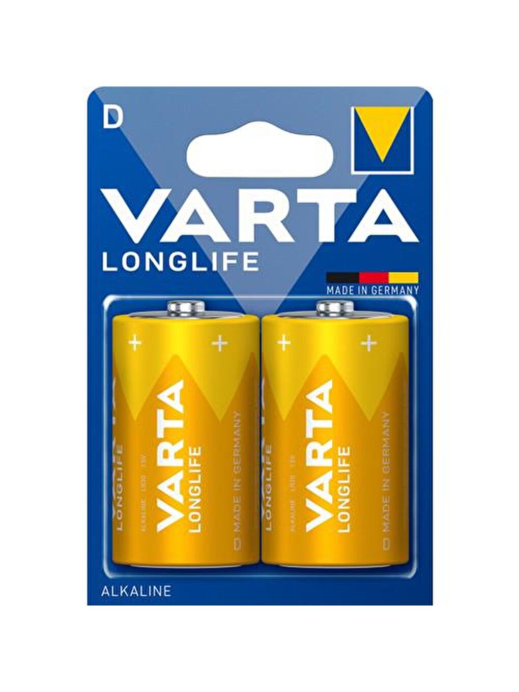 Varta Sarı Longlife Alkalin D Boy Büyük Boy 2'li Blister