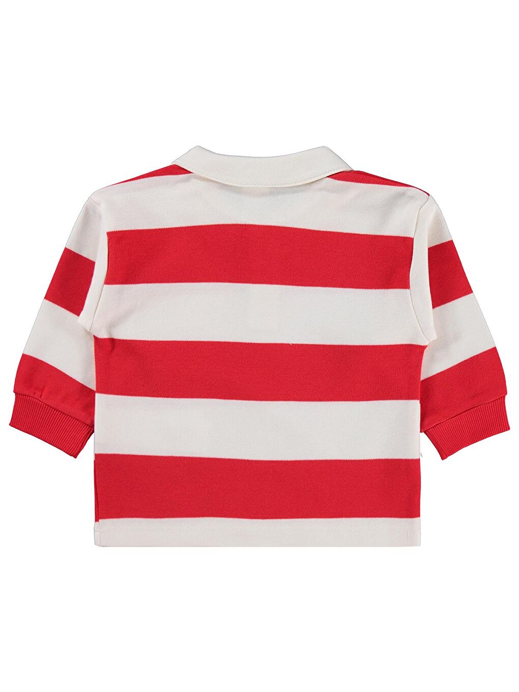 Baby Çizgili 6-18 Ay Sweatshirt - Kırmızı-1